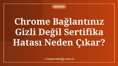 Chrome Bağlantınız Gizli Değil Sertifika Hatası Neden Çıkar? Chrome Bağlantınız Gizli Değil Sertifika Hatası Neden Çıkar?