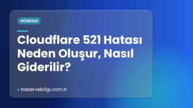 Cloudflare 521 Hatası Neden Oluşur, Nasıl Giderilir? Cloudflare 521 Hatası Neden Oluşur, Nasıl Giderilir?