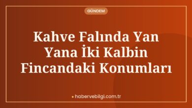 Kahve Falında Yan Yana İki Kalbin Fincandaki Konumları