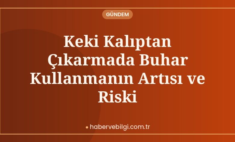 Keki Kalıptan Çıkarmada Buhar Kullanmanın Artısı ve Riski Keki Kalıptan Çıkarmada Buhar Kullanmanın Artısı ve Riski
